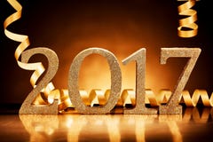 Nieuwjaren partij achtergrond voor 2017 Stock Fotografie Nieuwjaren partij achtergrond voor 2017 Stock Fotografie