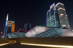 Night Scene Of Guangzhou Opera Royalty Free Stock Photos Night Scene Of Guangzhou Opera Royalty Free Stock Photos