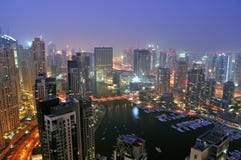 Night Scene Of Marina 2 Royalty Free Stock Image Night Scene Of Marina 2 Royalty Free Stock Image