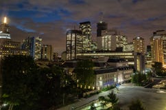 Night scene skyline of Toronto Canada stock photo Night scene skyline of Toronto Canada stock photo