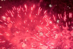 Night sky salute. A photo of a salute in the sky. Abstract salute texture. Texture of bright lights, asbstract figures in the sky royalty free stock photo Night sky salute. A photo of a salute in the sky. Abstract salute texture. Texture of bright lights, asbstract figures in the sky royalty free stock photo