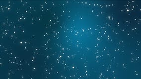 Night Sky Sparkly Stars On Teal Blue Gradient Background Stock