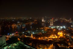 Night view of Cairo from Cairo tower stock photo Night view of Cairo from Cairo tower stock photo