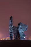 Night View Of Silesian Insurgents Monument In Katowice Stock Image