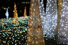 Night view of the park`s illumination stock image Night view of the park`s illumination stock image