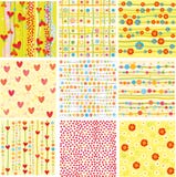 Nine Of Cute Backgrounds. Royalty Free Stock Images Nine Of Cute Backgrounds. Royalty Free Stock Images