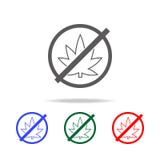 Ningún icono del cáñamo Elementos de los iconos coloreados multi humanos de la debilidad y del apego Icono superior del diseño gr libre illustration Ningún icono del cáñamo Elementos de los iconos coloreados multi humanos de la debilidad y del apego Icono superior del diseño gr libre illustration