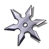 Ninja van de bladster shuriken geïsoleerd op witte achtergrond Vector illustratie vector illustratie Ninja van de bladster shuriken geïsoleerd op witte achtergrond Vector illustratie vector illustratie