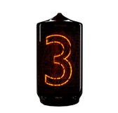 Nixie tube indicator. The number three of retro. 3d render. Stock Image Nixie tube indicator. The number three of retro. 3d render. Stock Image
