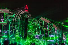 Nizhniy Novgorod, Russia - July 24, 2016: electronic music festival - AFP royalty free stock photography Nizhniy Novgorod, Russia - July 24, 2016: electronic music festival - AFP royalty free stock photography