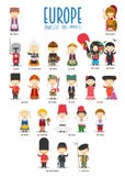 Niños y nacionalidades del vector del mundo: Europa fijó 2 de 2 libre illustration Niños y nacionalidades del vector del mundo: Europa fijó 2 de 2 libre illustration