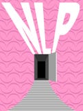 Nlp-logo Öppen dörr och moment på bakgrundstextur av mänsklig br stock illustrationer Nlp-logo Öppen dörr och moment på bakgrundstextur av mänsklig br stock illustrationer