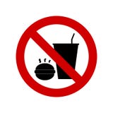 No je znaka lub no pije royalty ilustracja No je znaka lub no pije royalty ilustracja