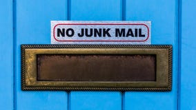 No Junk Mail Stock Image