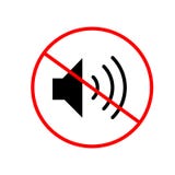 No sound vector icon stock illustration No sound vector icon stock illustration