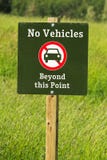 No vehicles beyond this point sign Royalty Free Stock Image No vehicles beyond this point sign Royalty Free Stock Image
