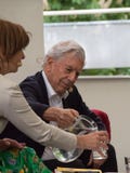 Nobel Prize laureat in literature Mario Vargas Llosa on Book World Prague 2019 stock image Nobel Prize laureat in literature Mario Vargas Llosa on Book World Prague 2019 stock image