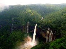 Nohkalikai waterfall Cherrapunjee Meghalaya