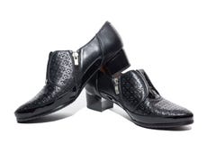 Noircissez les chaussures femelles photos libres de droits Noircissez les chaussures femelles photos libres de droits