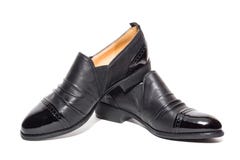 Noircissez les chaussures femelles image stock Noircissez les chaussures femelles image stock