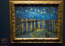 Noite estrelado sobre o Rhone por Vincent van Gogh fotografia de stock royalty free Noite estrelado sobre o Rhone por Vincent van Gogh fotografia de stock royalty free