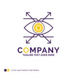 Nom de la société Logo Design For Business, oeil, regard, vision pourpré illustration de vecteur Nom de la société Logo Design For Business, oeil, regard, vision pourpré illustration de vecteur
