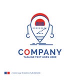 Nome da empresa Logo Design For Android, beta, droid, robô, Techno ilustração do vetor Nome da empresa Logo Design For Android, beta, droid, robô, Techno ilustração do vetor