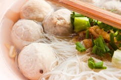 Noodle And Meatball Stock Photo Noodle And Meatball Stock Photo