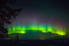 Nordliga ljus i Finland, Lapland royaltyfri fotografi Nordliga ljus i Finland, Lapland royaltyfri fotografi