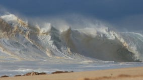Nordufer Shorebreak Hawaiis lizenzfreies stockbild Nordufer Shorebreak Hawaiis lizenzfreies stockbild
