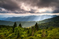 Norr Carolina Blue Ridge Parkway Scenic landskapfotografi arkivfoto Norr Carolina Blue Ridge Parkway Scenic landskapfotografi arkivfoto