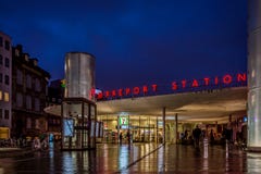 People walking to the Norreport station in Copenhagen at night. The Norreport station at night, people walking to the metro, Copenhagen, Denmark, December 5 Royalty Free Stock Photos People walking to the Norreport station in Copenhagen at night. The Norreport station at night, people walking to the metro, Copenhagen, Denmark, December 5 Royalty Free Stock Photos