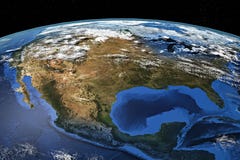 Norteamérica del espacio Imagenes de archivo Norteamérica del espacio Imagenes de archivo