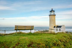 North Head Lighthouse at Pacific coast, built in 1898 stock image North Head Lighthouse at Pacific coast, built in 1898 stock image