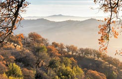 Northern California Fall Of Misty Mountains Stock Photography Northern California Fall Of Misty Mountains Stock Photography