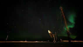 Northern Lights over the Arctic Polar Station