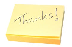 Note of thanks