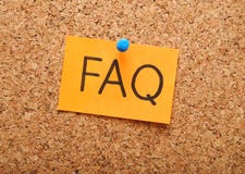 Note With Faq Royalty Free Stock Photos