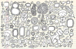 Notebook Doodle Design Elements Vector Set royalty free illustration Notebook Doodle Design Elements Vector Set royalty free illustration