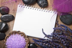 Notebook for spa stock images Notebook for spa stock images