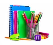 Notebooks and school supplies