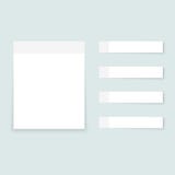 Notes collantes blanches illustration de vecteur Notes collantes blanches illustration de vecteur