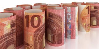 10 notes Rolls d'euro illustration de vecteur 10 notes Rolls d'euro illustration de vecteur