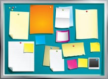 Notice board vector illustration Notice board vector illustration