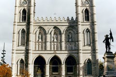 Notre Dame Basilica a Montreal, Canada immagine stock Notre Dame Basilica a Montreal, Canada immagine stock