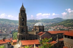 Notre Dame de Puy-en-Velay, France photo libre de droits Notre Dame de Puy-en-Velay, France photo libre de droits