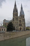 Notre-Dame-en-Vaux église, Chalons-en-Champagne, France Photographie stock libre de droits Notre-Dame-en-Vaux église, Chalons-en-Champagne, France Photographie stock libre de droits