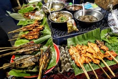 Nourriture de rue, Laos image stock Nourriture de rue, Laos image stock