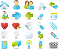 Nouve icon set: Internet and Blogging stock illustration Nouve icon set: Internet and Blogging stock illustration