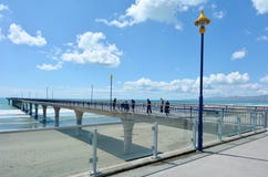 Nouveaux Brighton Pier Christchurch - Nouvelle-Zélande images libres de droits Nouveaux Brighton Pier Christchurch - Nouvelle-Zélande images libres de droits